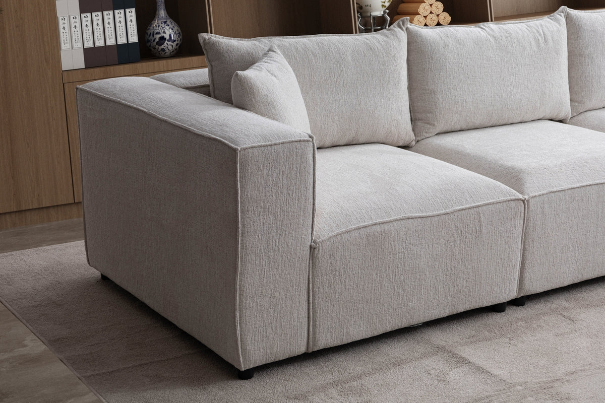 Élégance Modulable 3+1 - Tissu Chenille