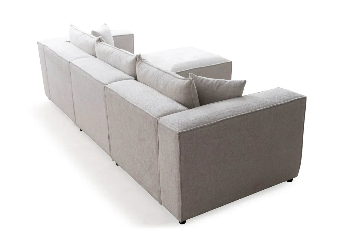 Élégance Modulable 3+1 - Tissu Chenille