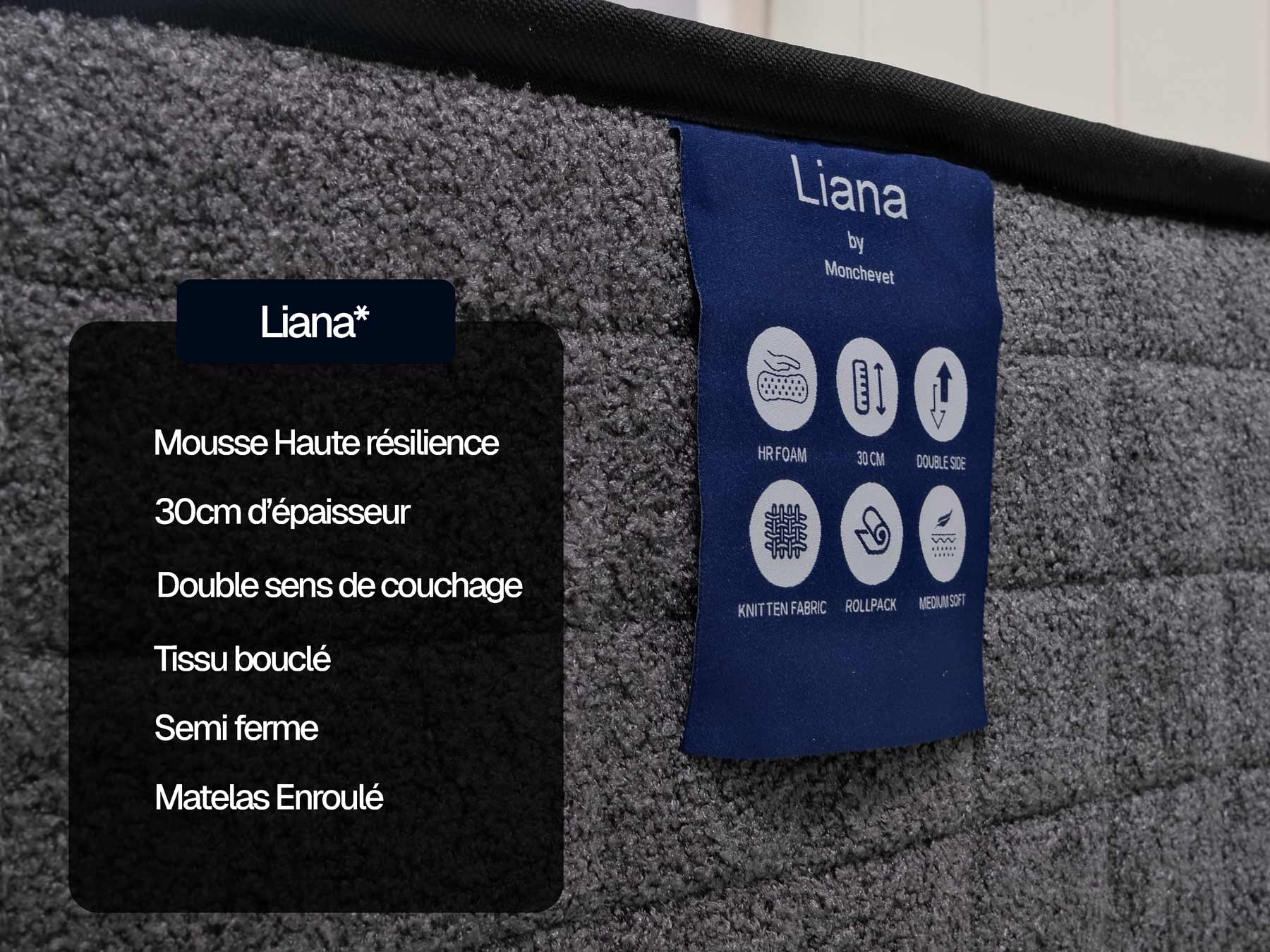 Pack Clouté Gris x Liana x Lexus Côtelé gris