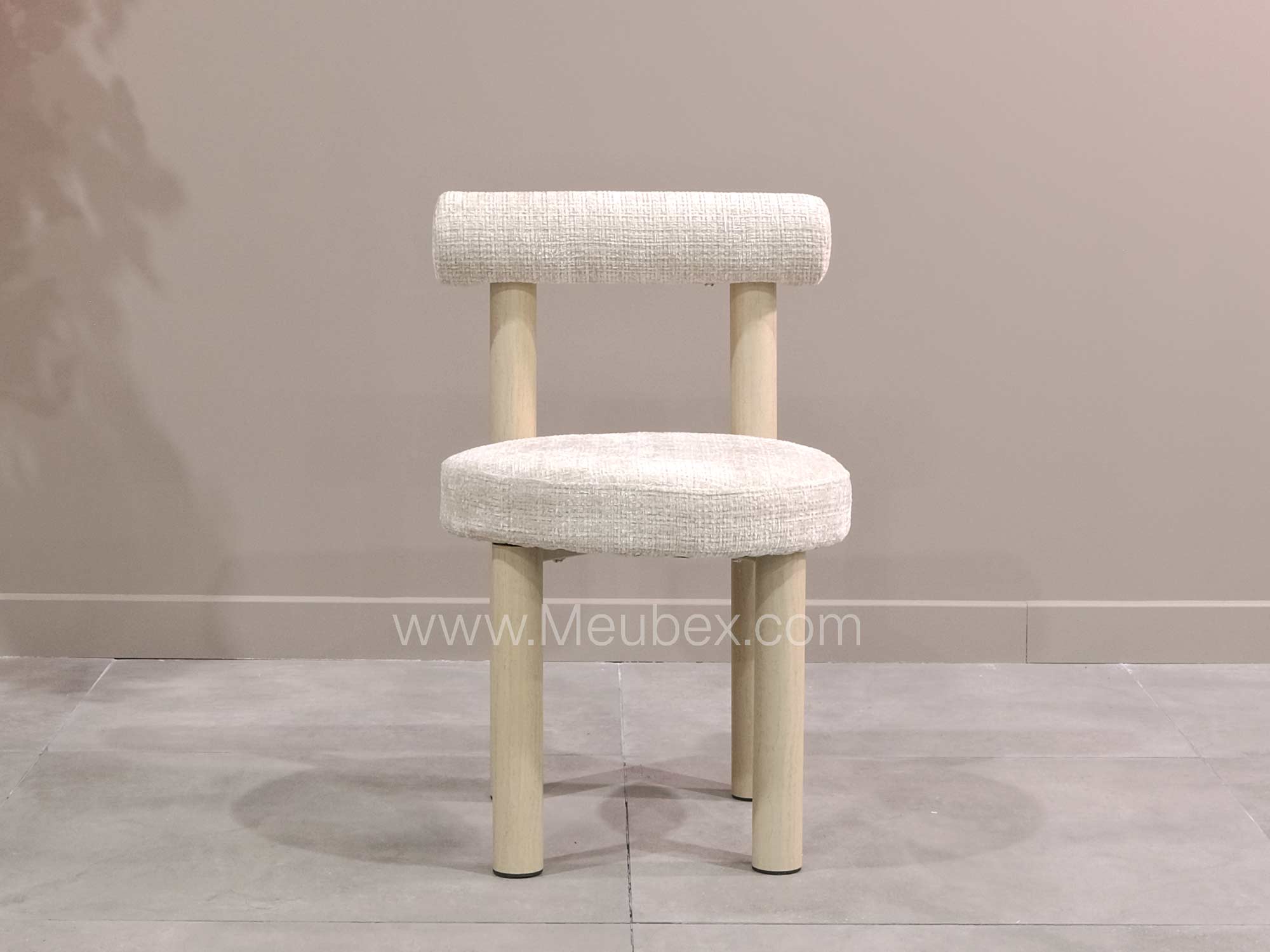 Ensemble Maya Travertin + 4 chaises Irina travertin cremona