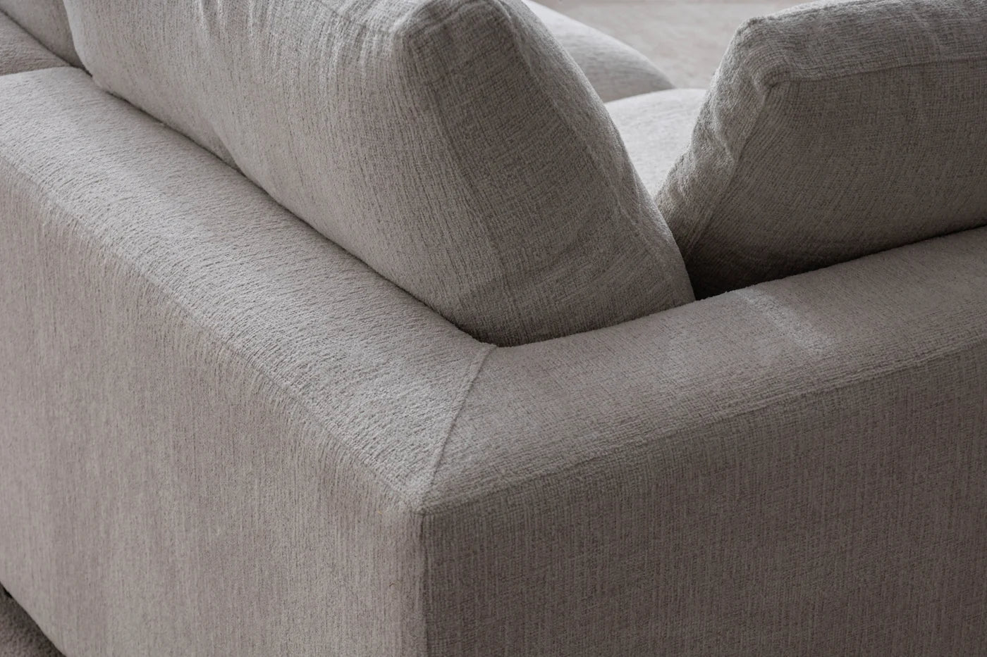 Julia | Tissu Chenille 3+1 pouf