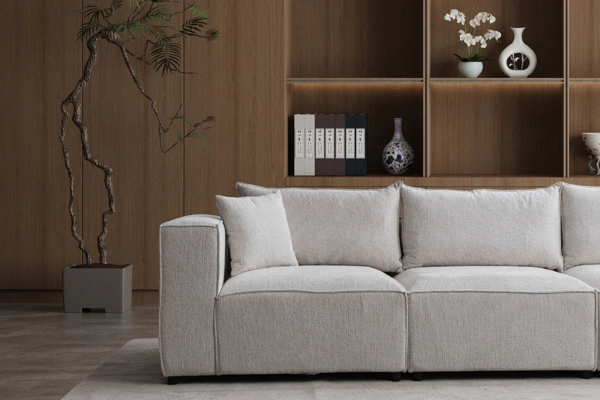 Élégance Modulable 3+1 - Tissu Chenille