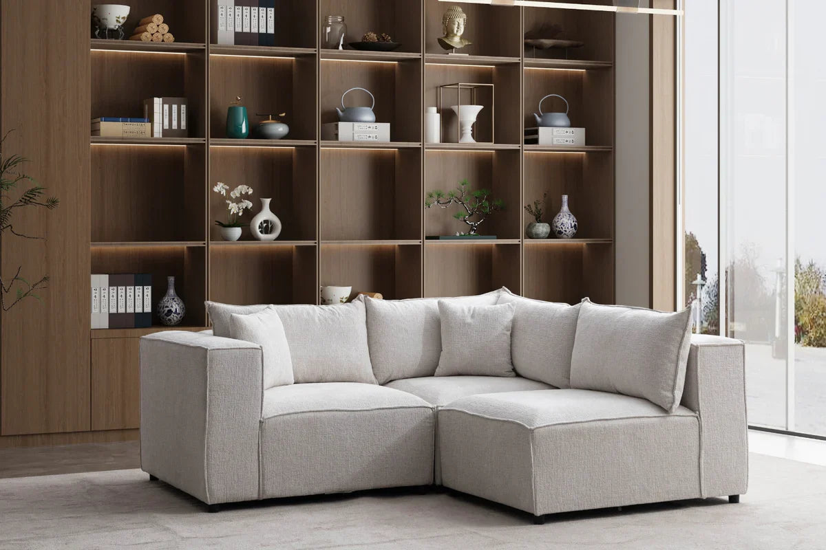 Élégance Modulable 3+1 - Tissu Chenille