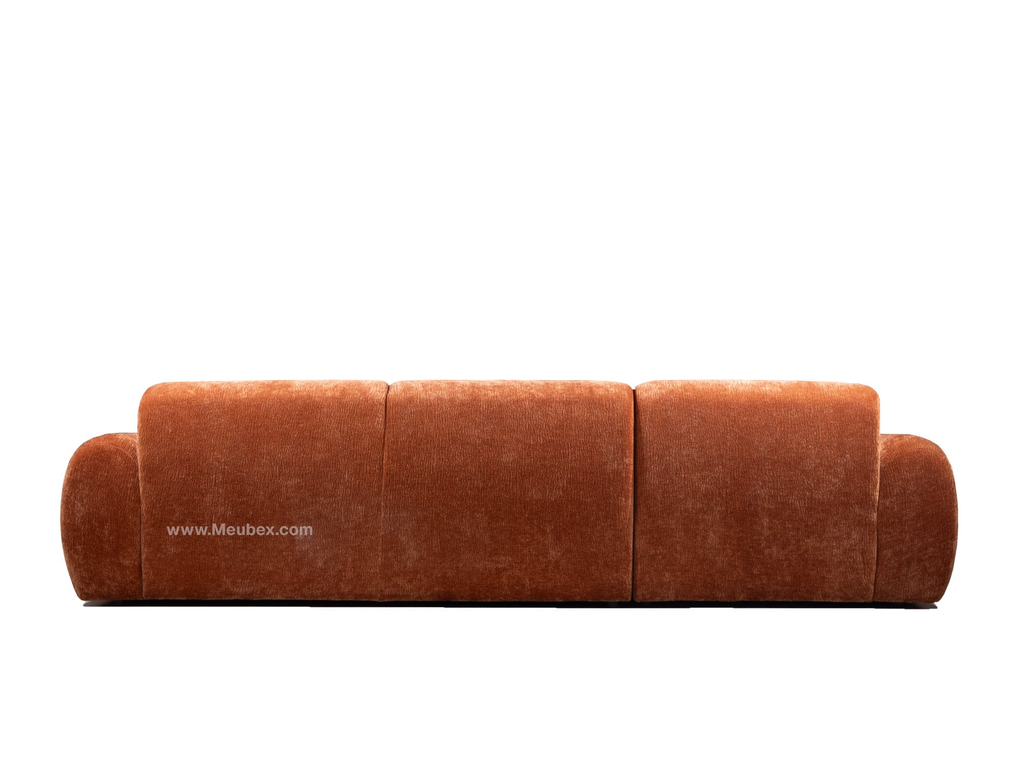 CLOUD Terracotta  - Tissu Velours Croco