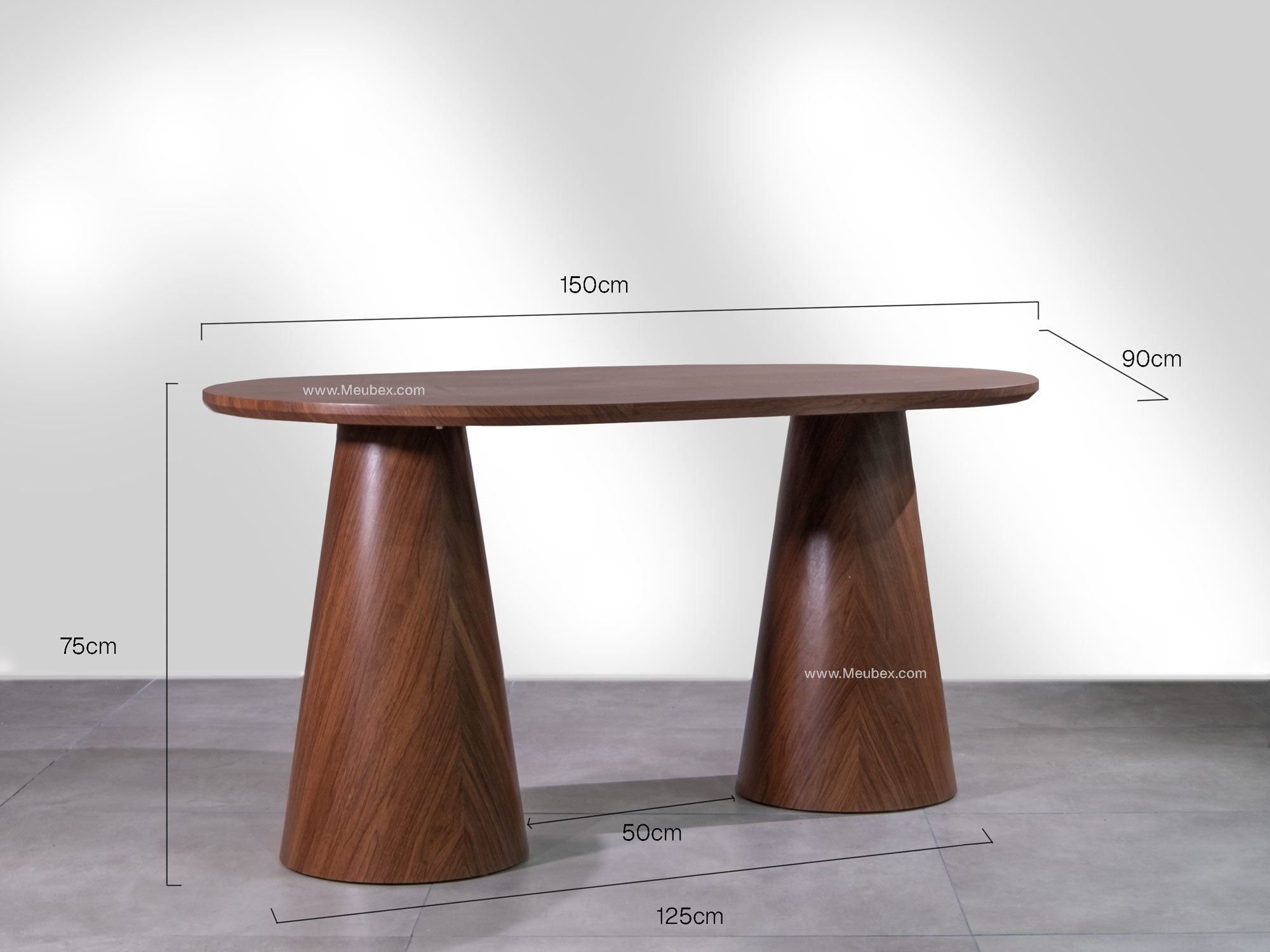 Iconic | Noyer | 150cm