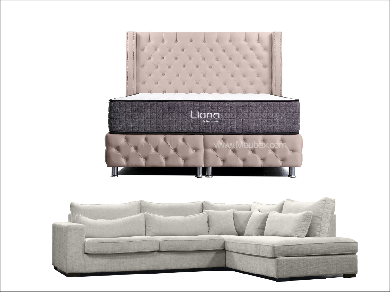 Pack Clouté Beige x Liana x  Lexus Marbella Beige